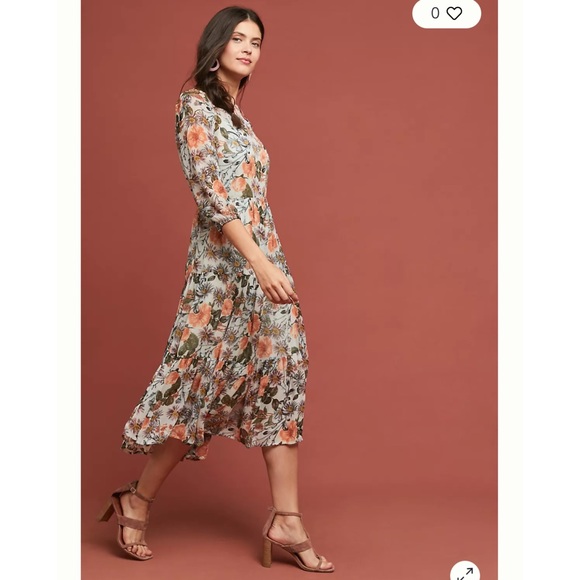 Anthropologie Meadow Rue Espalier Embroidered Tunic Dress, sz M - Picture 5 of 10